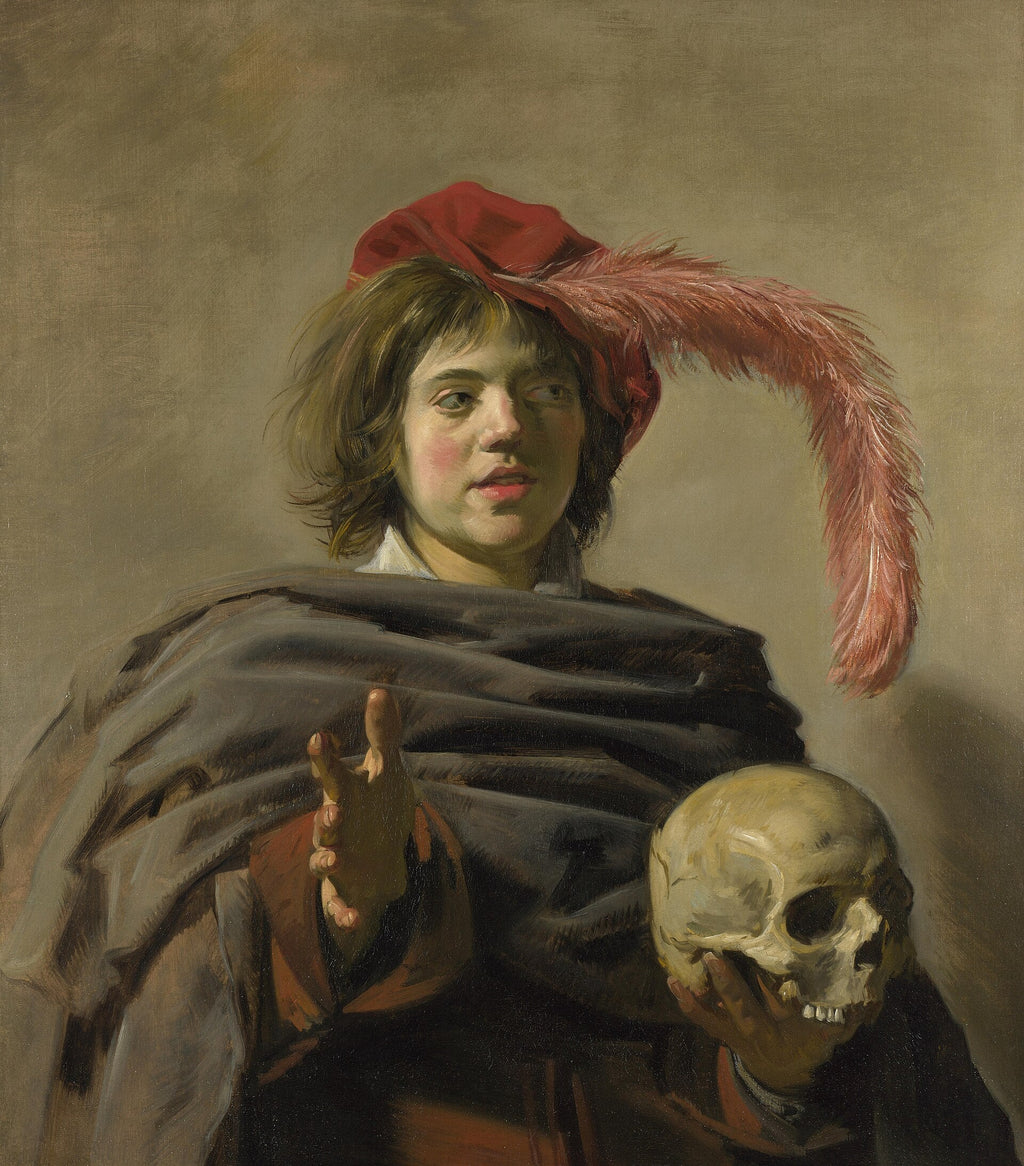 Jeune homme tenant un crâne - Frans Hals