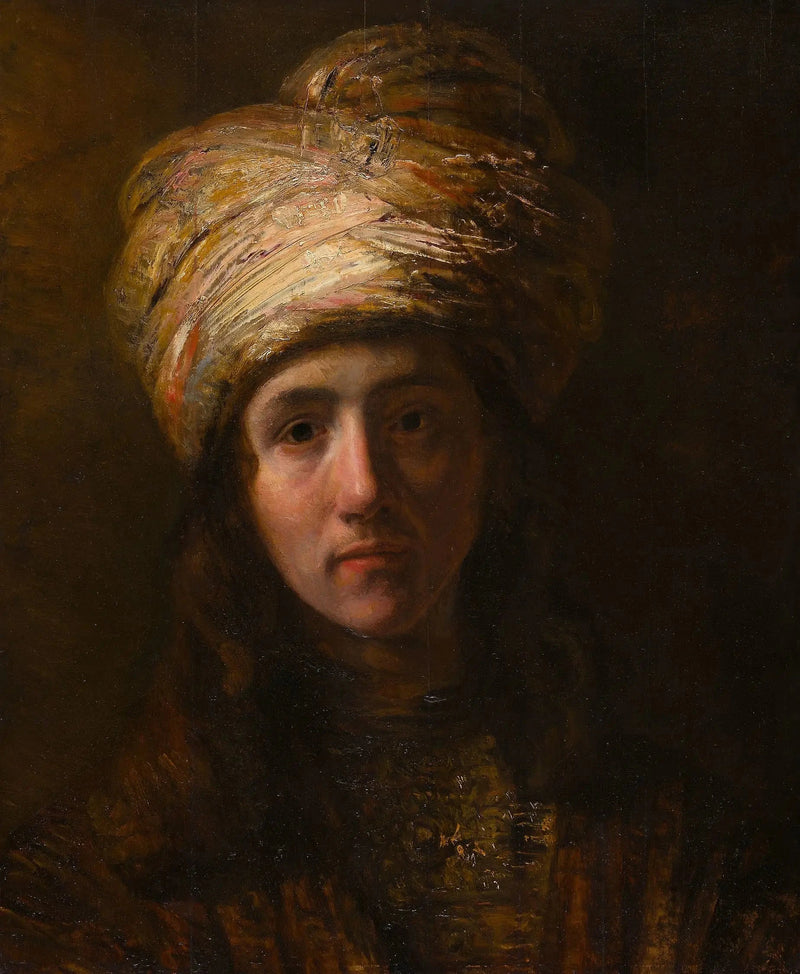 Jeune homme au turban – suiveur de Rembrandt, vers 1650