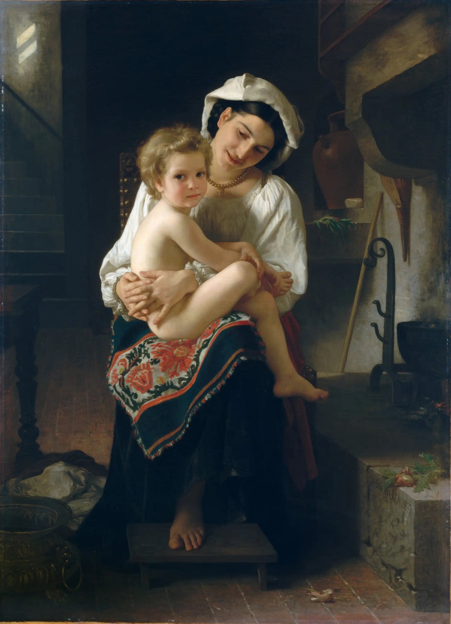 Jeune Mère contemplant son enfant - Bouguereau