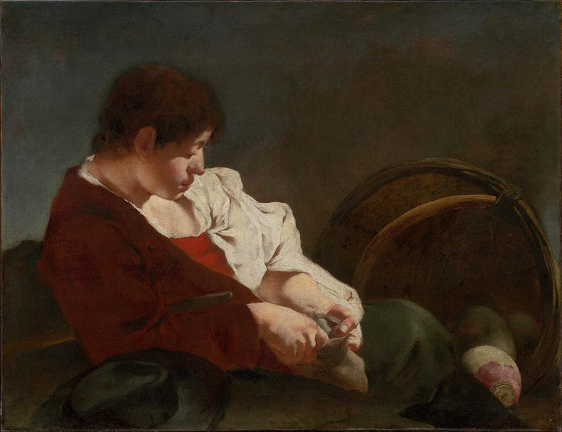 Jeune paysan au marché - Giovanni Battista Piazzetta