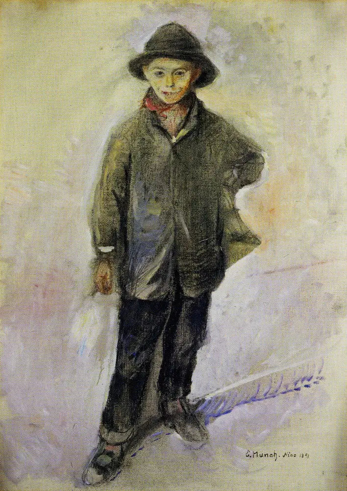 Reproduction du tableau « Jeune Pêcheur de Nice - Edvard Munch » par Alpha Reproduction en peinture à l’huile