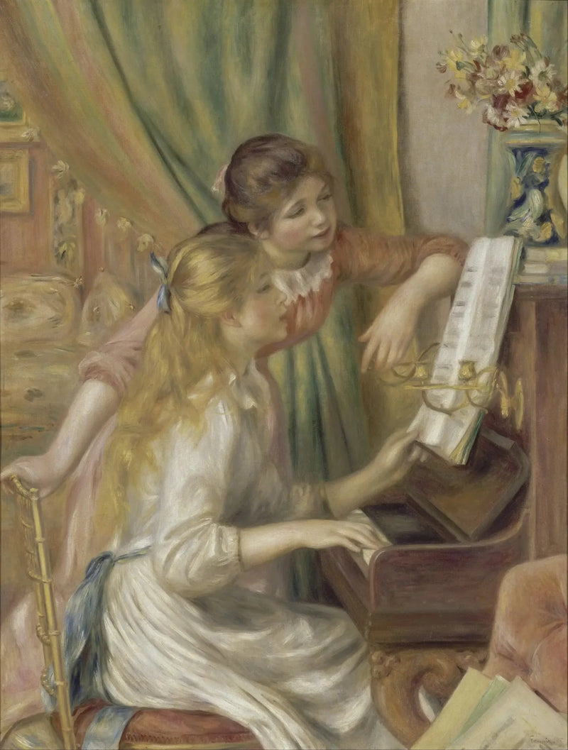 Jeunes Filles au piano - Pierre-Auguste Renoir