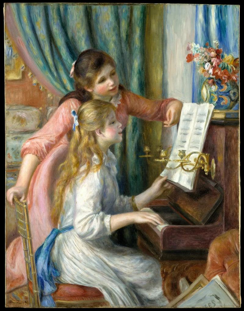 Jeunes filles au piano - Pierre-Auguste Renoir