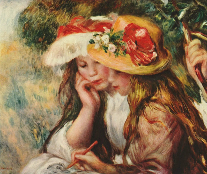 Jeunes filles dessinant - Pierre-Auguste Renoir