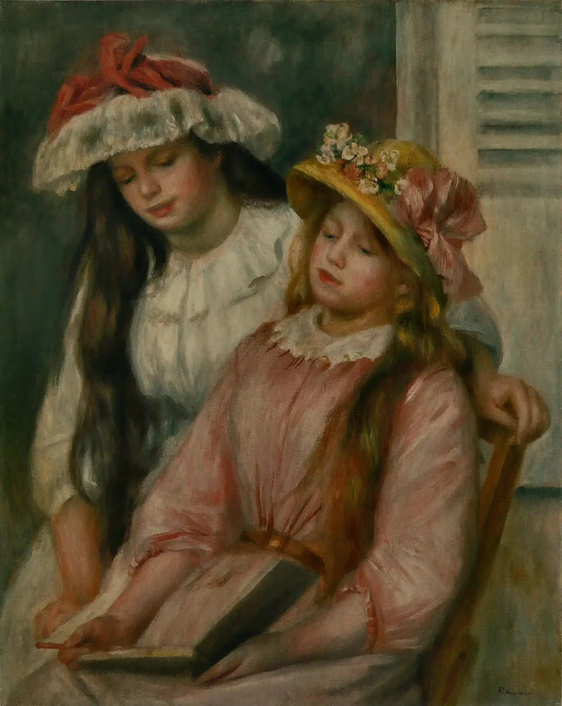Jeunes filles regardant un album - Pierre-Auguste Renoir