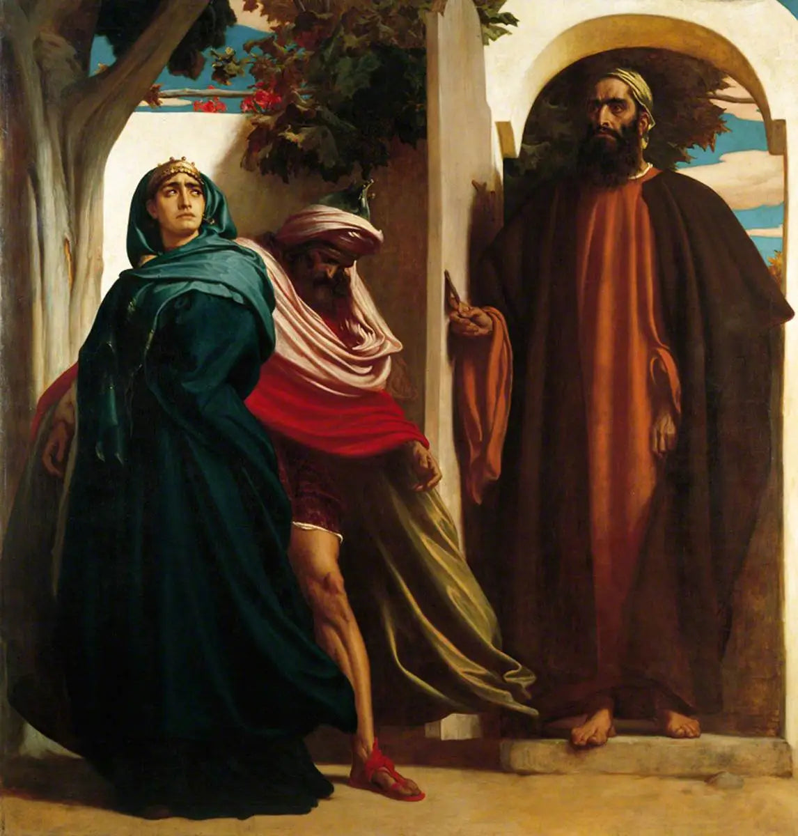 Jézabel et Achab - Frederic Leighton image 1 copie peinte à la main à l’huile