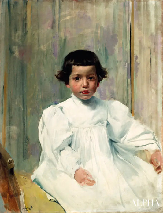 Joaquín Sorolla García en blanc - Sorolla - Reproductions de tableaux et peintures haut de gamme