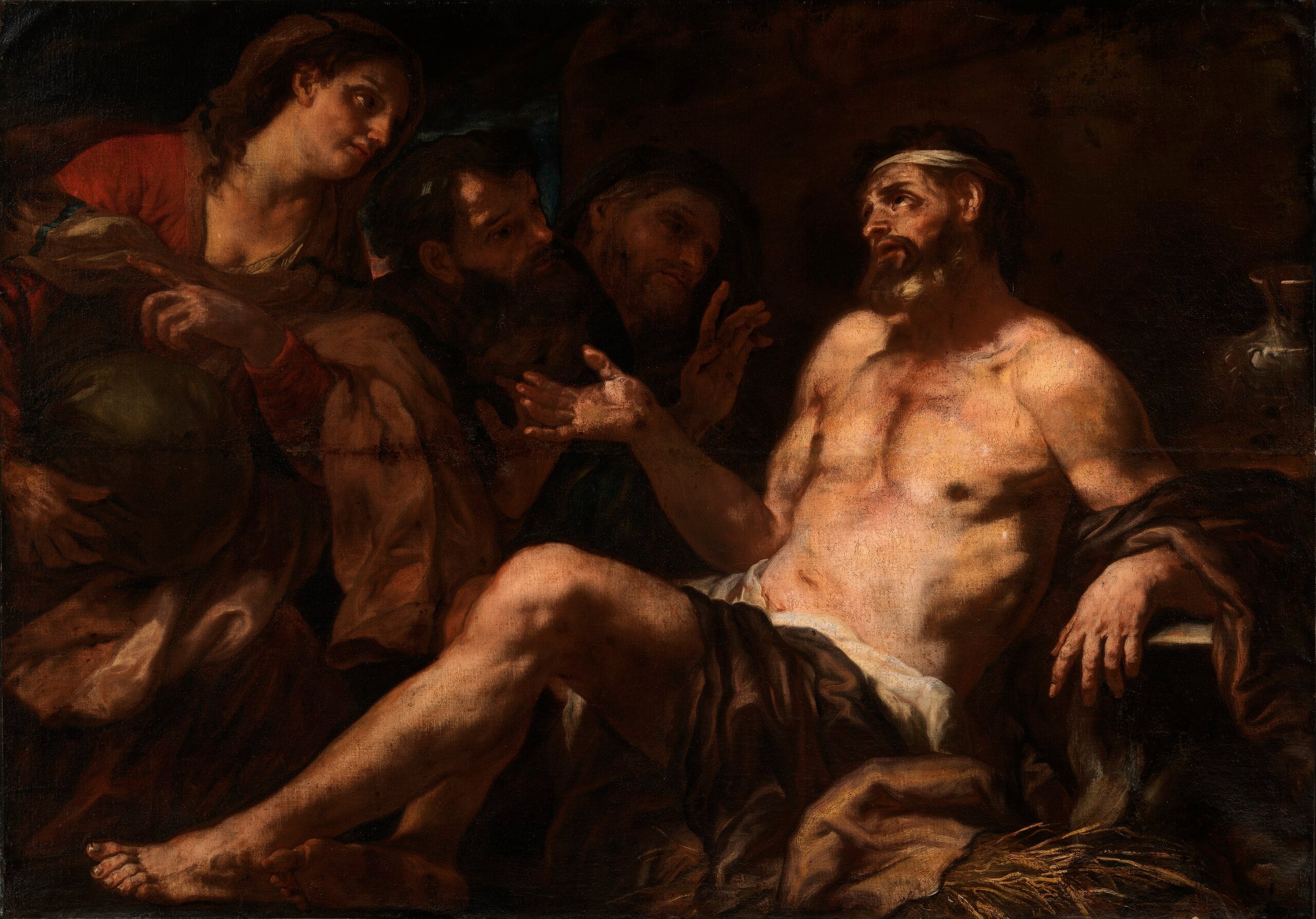 Job et ses consolateurs - Luca Giordano