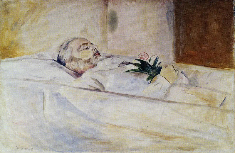 John Hazeland sur son lit de mort - Edvard Munch
