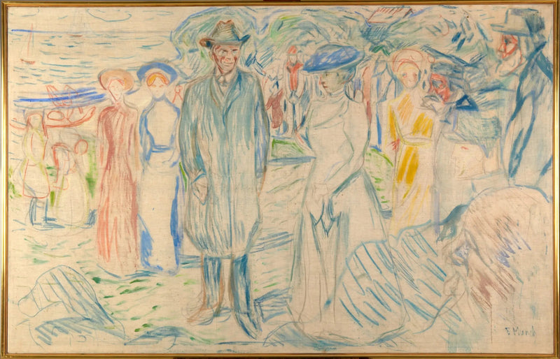 Jonas Lie avec sa famille - Edvard Munch