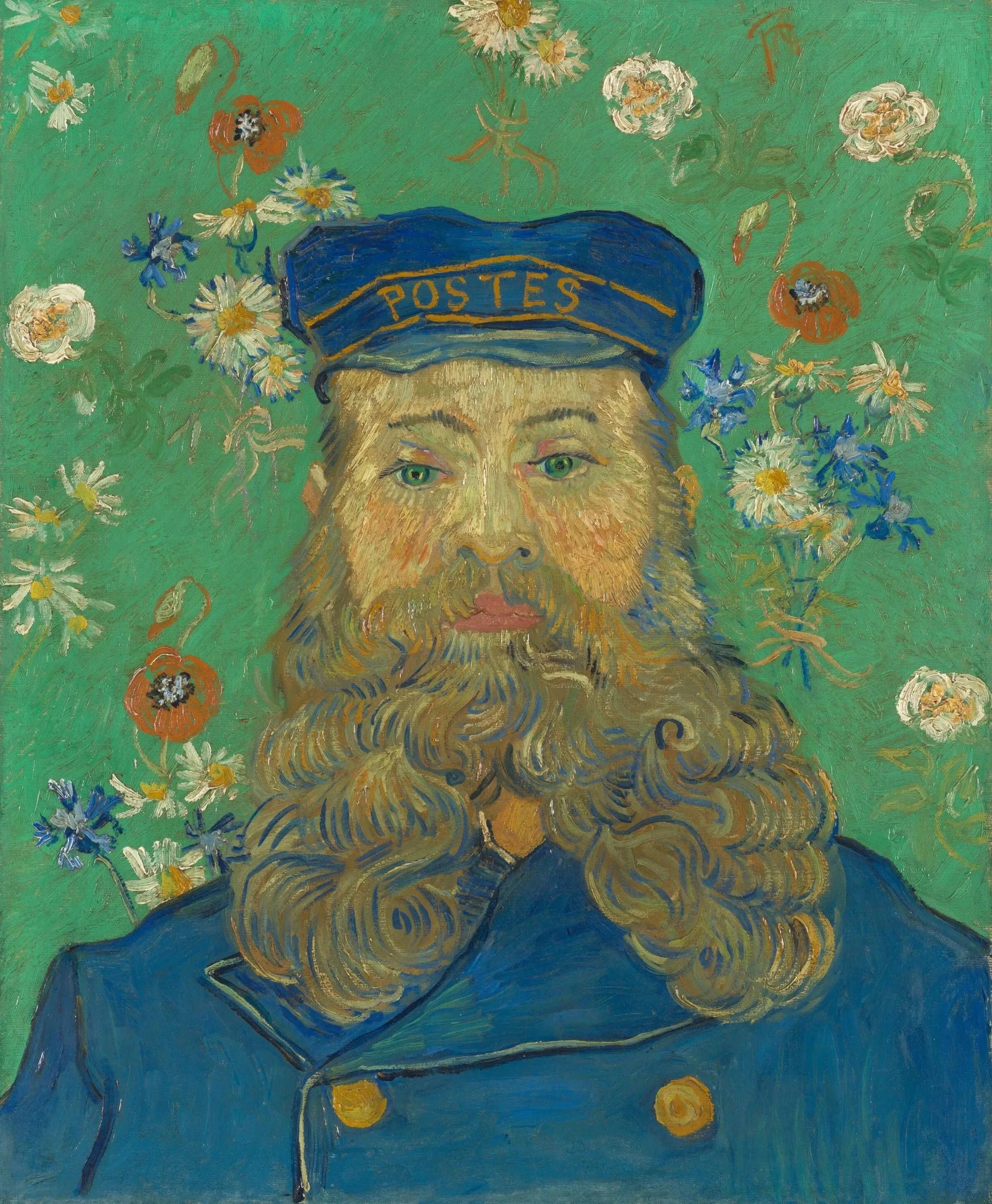 Portrait du facteur Joseph Roulin F439 de Vincent van Gogh, Kröller-Müller Museum