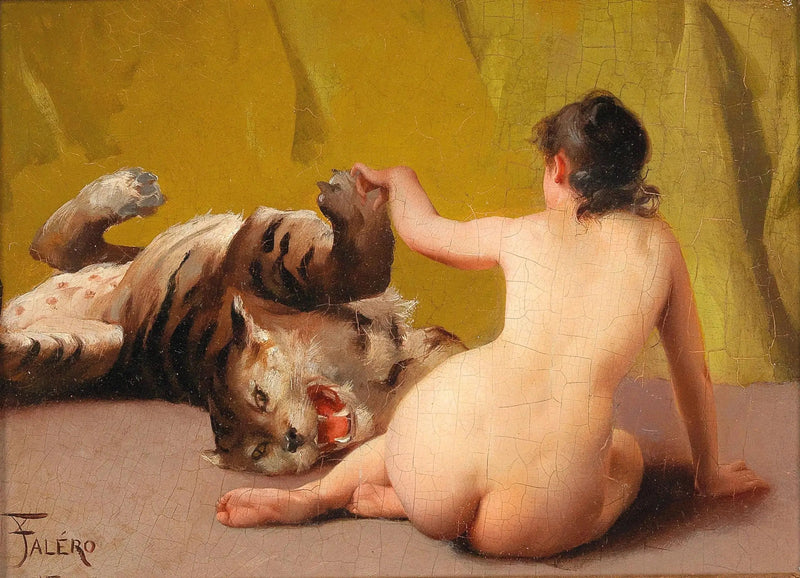 Jouer avec le tigre - Luis Ricardo Falero
