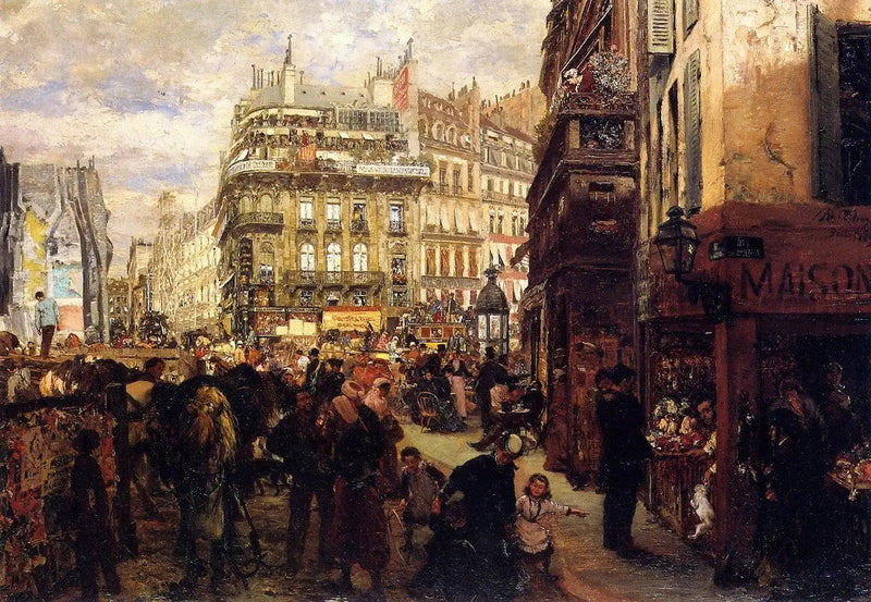 Jour de semaine à Paris - Adolph von Menzel