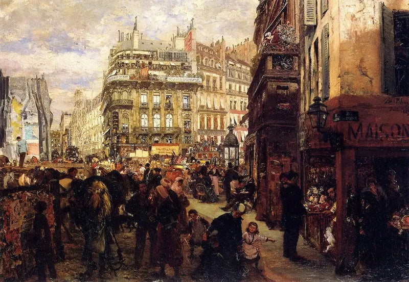 Jour de semaine à Paris - Adolph von Menzel