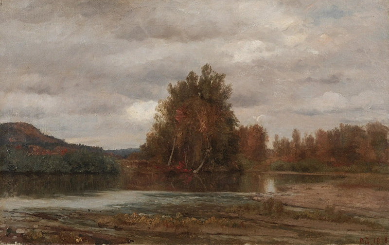 Journée grise sur l'Esopus - Jasper Francis Cropsey