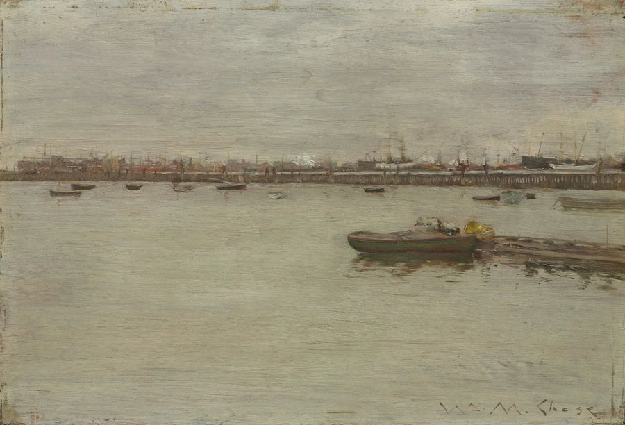 Journée grise sur la baie - William Merritt Chase