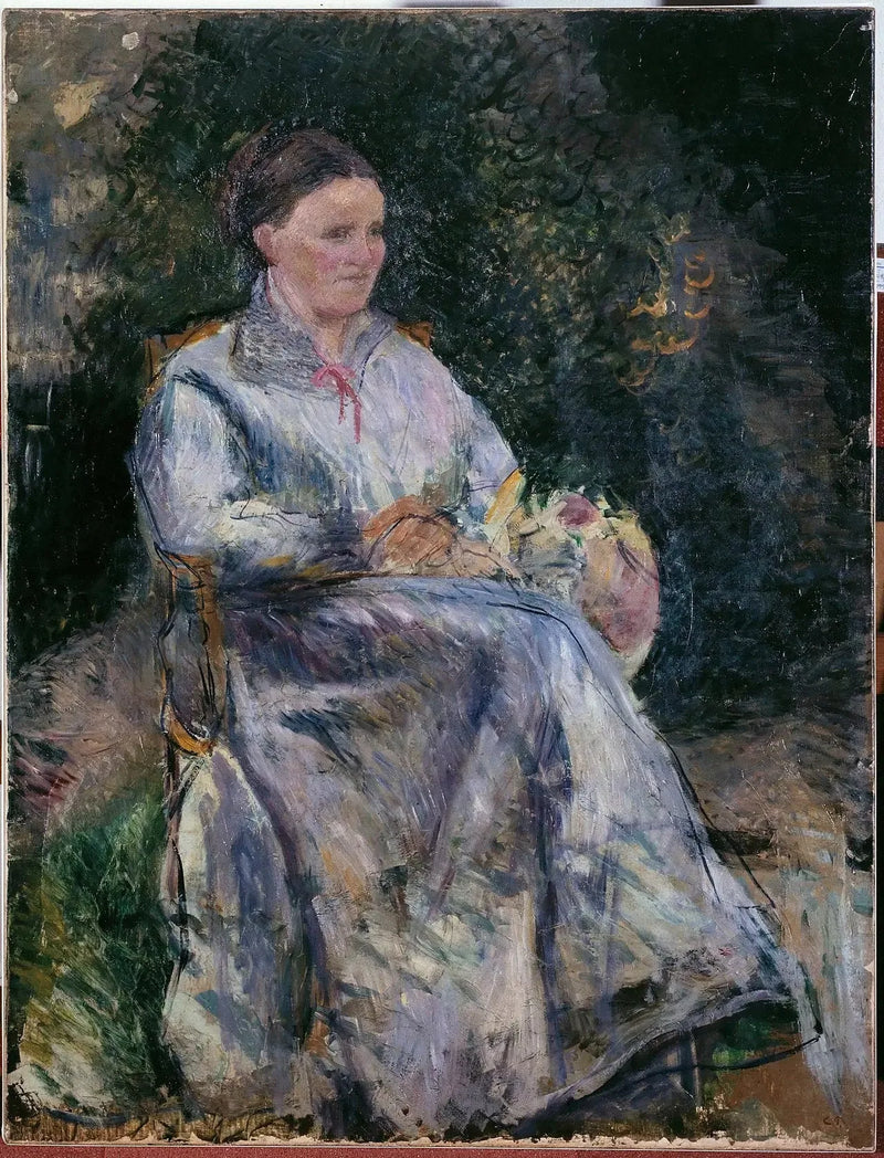 Julie Pissarro au jardin - Camille Pissarro