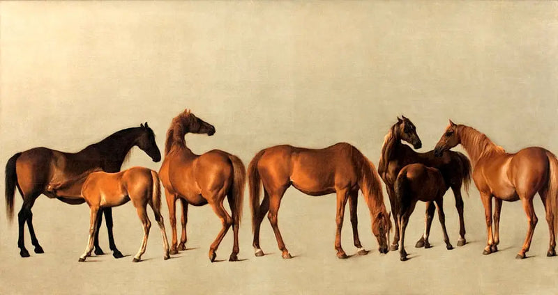 Juments et poulains sans antécédents - George Stubbs