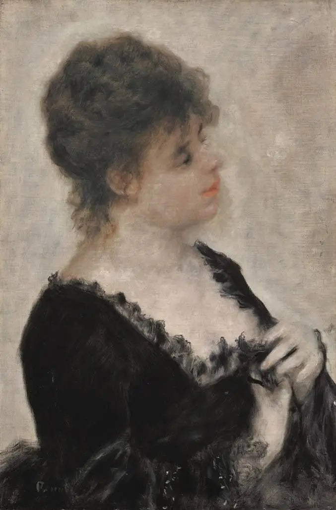 Junge Dame in Schwarz - Pierre-Auguste Renoir