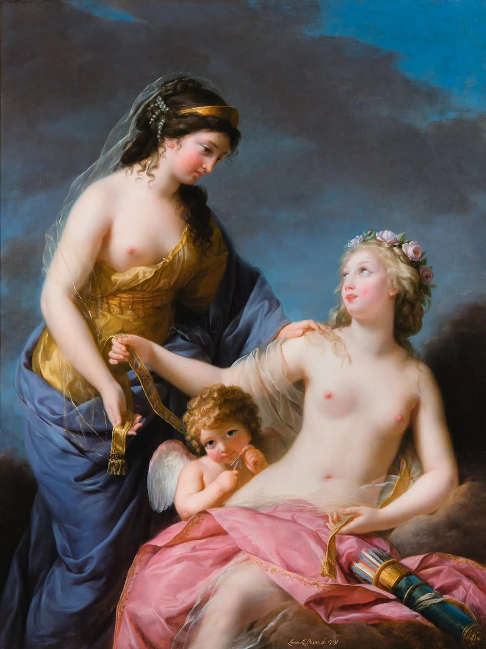 Junon demandant à Vénus de lui prêter sa ceinture magique - Élisabeth Vigée Le Brun - Alpha Reproduction