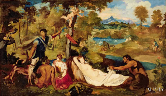 Jupiter et Antiope - Edouard Manet - Reproductions de tableaux et peintures haut de gamme