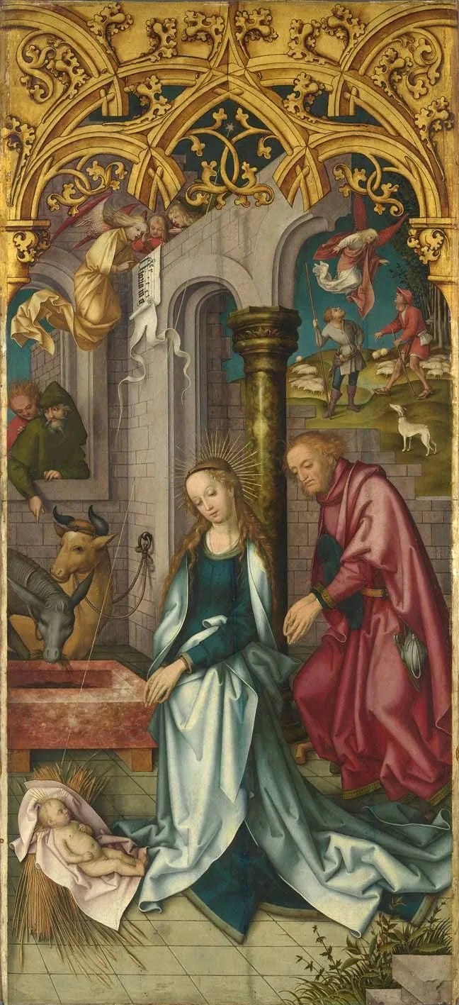 Kaisheimer Altar: Geburt Christi - Hans Holbein the Elder