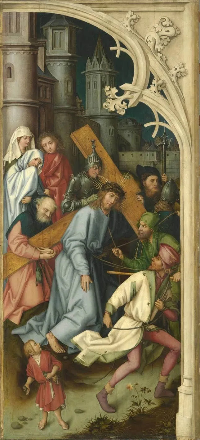 Kaisheimer Altar: Kreuztragung Christi - Hans Holbein the Elder