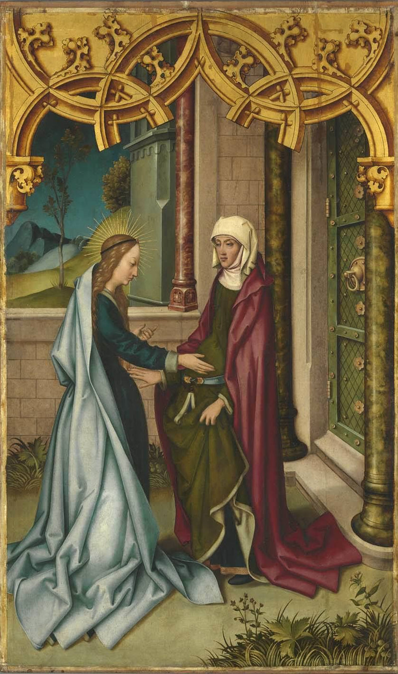 Kaisheimer Altar: Mariae Heimsuchung - Hans Holbein the Elder