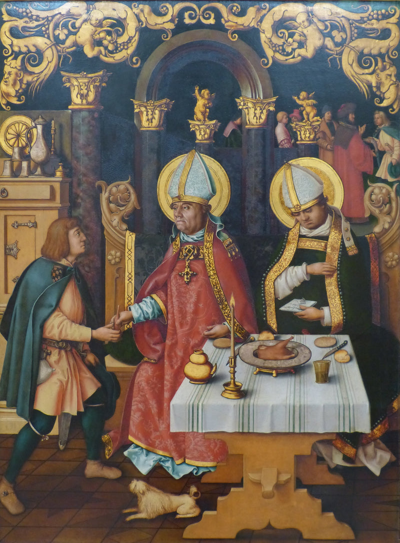 Katharinenaltar: Die hll. Ulrich und Conrad - Hans Holbein the Elder