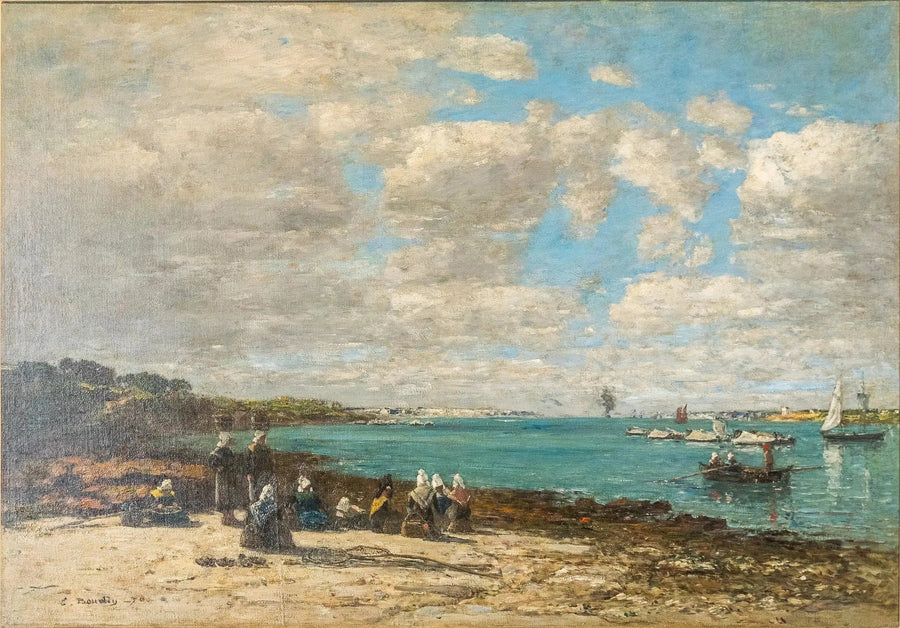 Kerhuon - les pêcheuses - Eugène Boudin