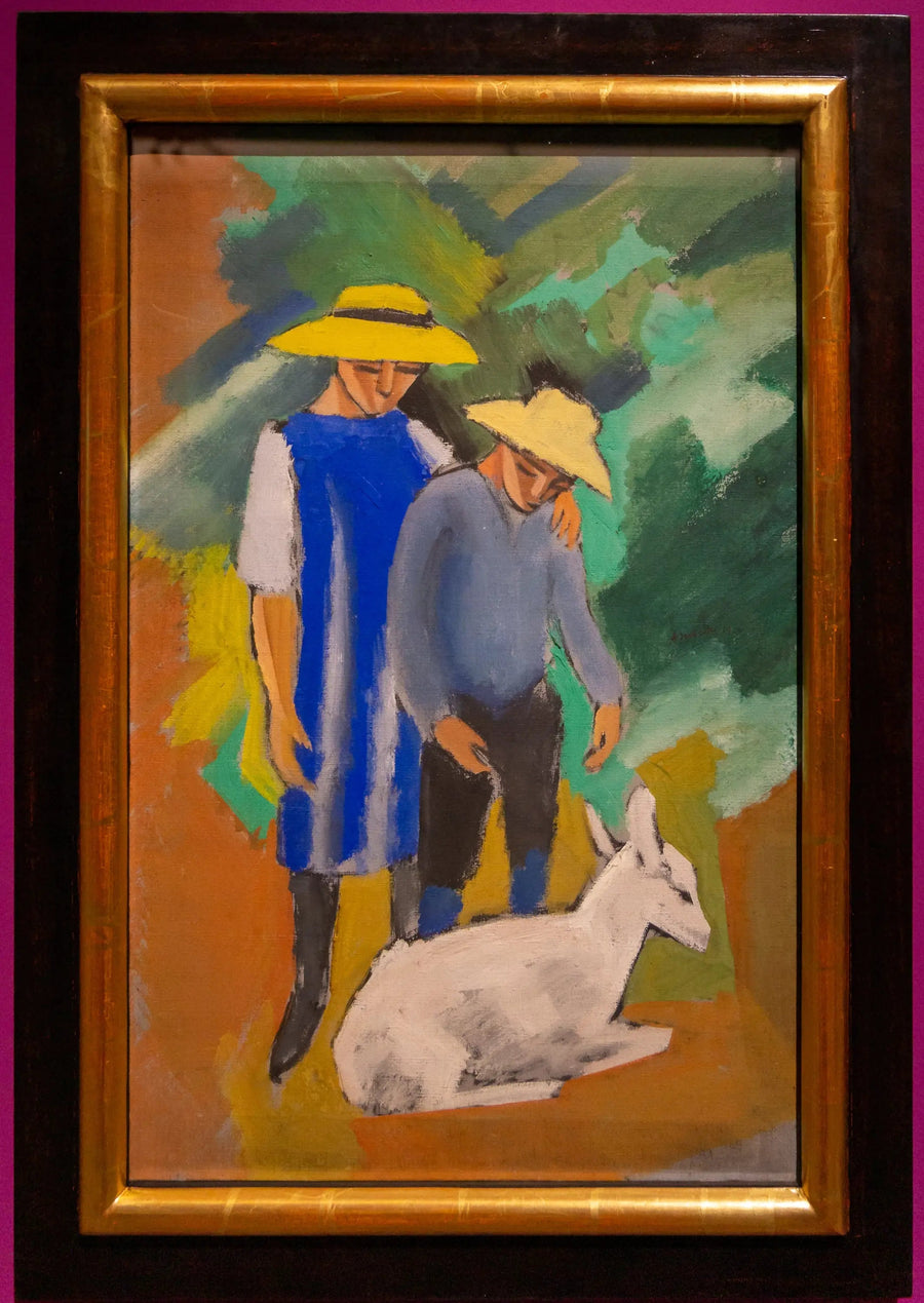 Kinder mit Ziege (1912) - August Macke