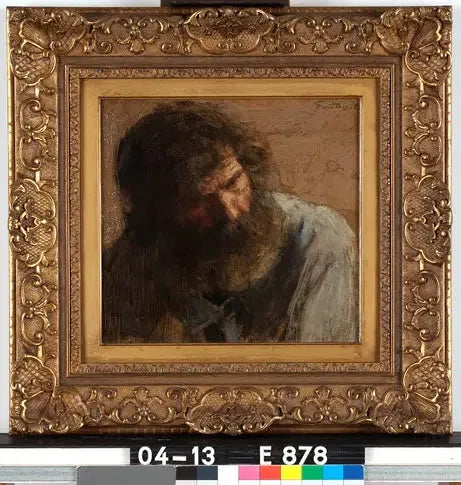 Kop van een man met baard - Henri Fantin-Latour