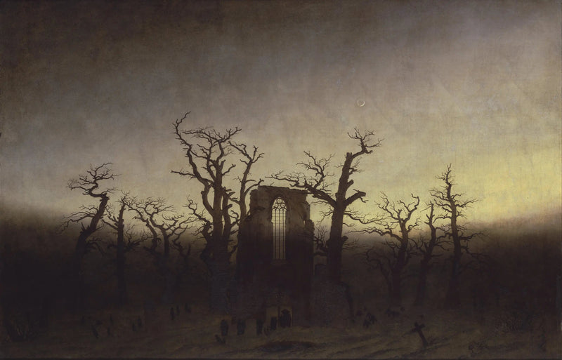 L'Abbaye dans une forêt de chênes - Caspar David Friedrich