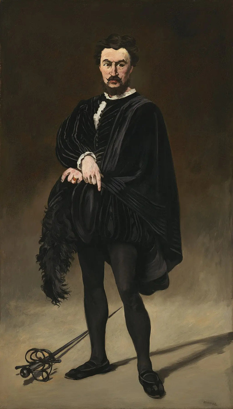L'acteur tragique: Rouvière dans le rôle de Hamlet - Édouard Manet