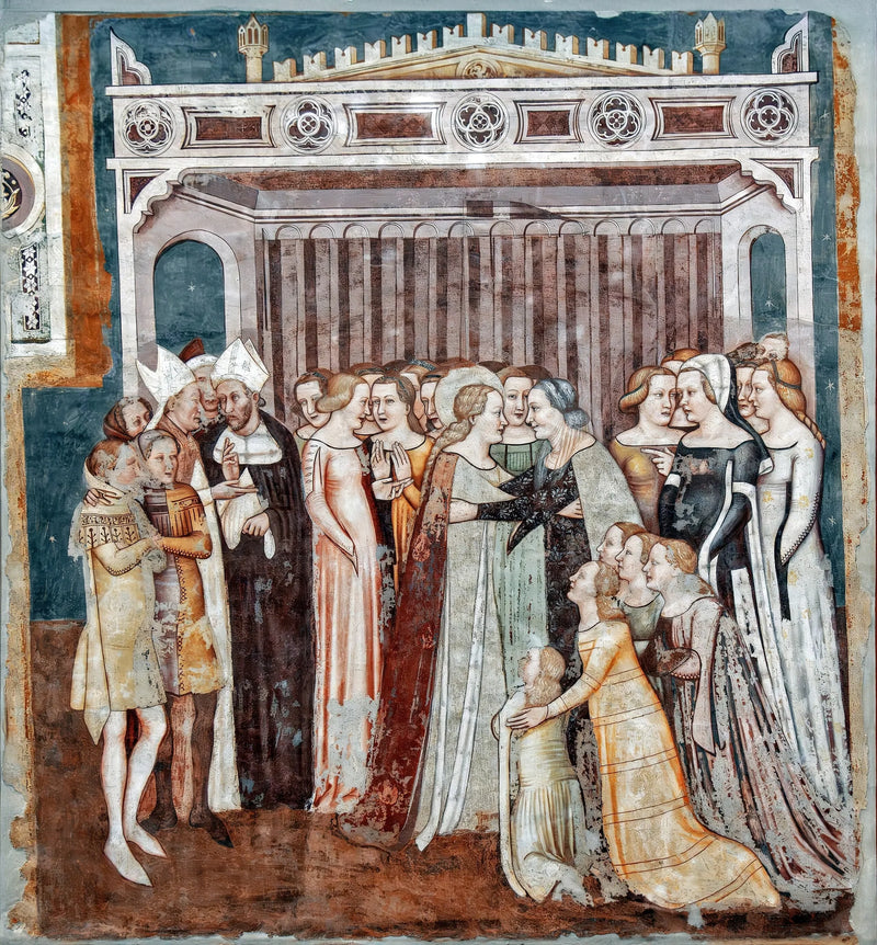 L'adieu d'Ursule à sa mère (Histoires de Sainte Ursule) - Tomaso da Modena