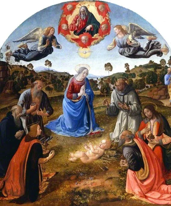 L'Adoration de l'Enfant Jésus - Cosimo Rosselli