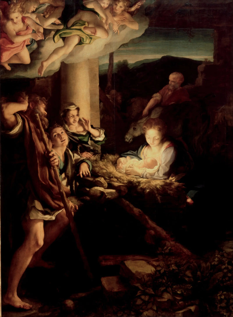 L'Adoration des bergers - Antonio da Correggio