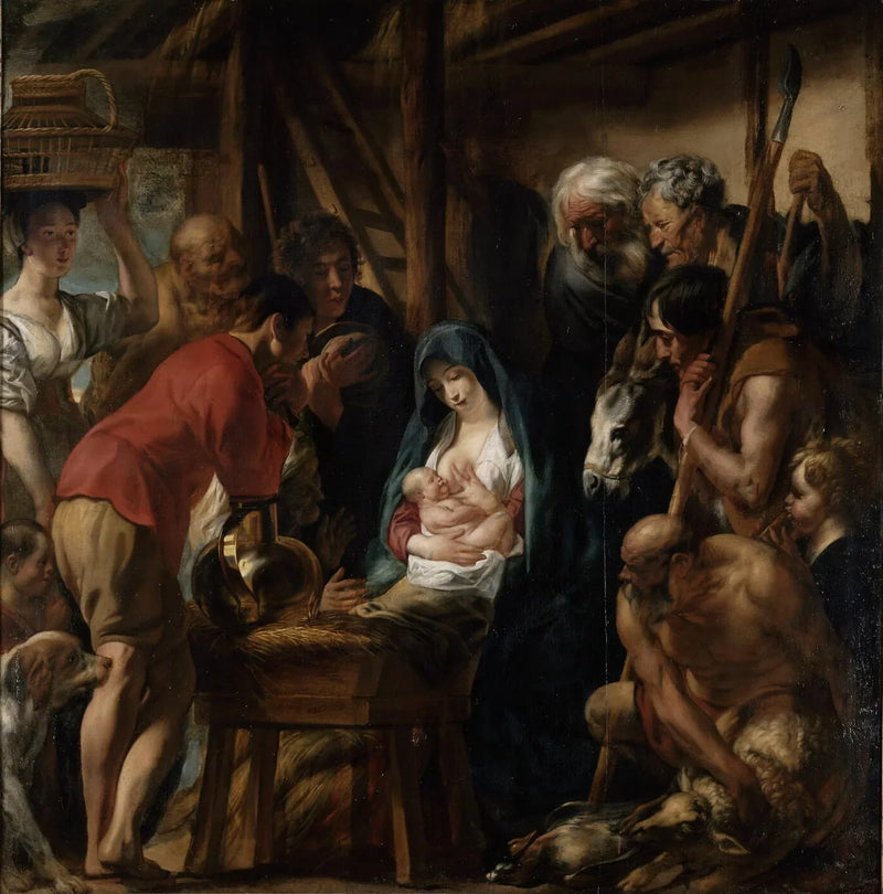 L'Adoration des bergers. - Jacob Jordaens