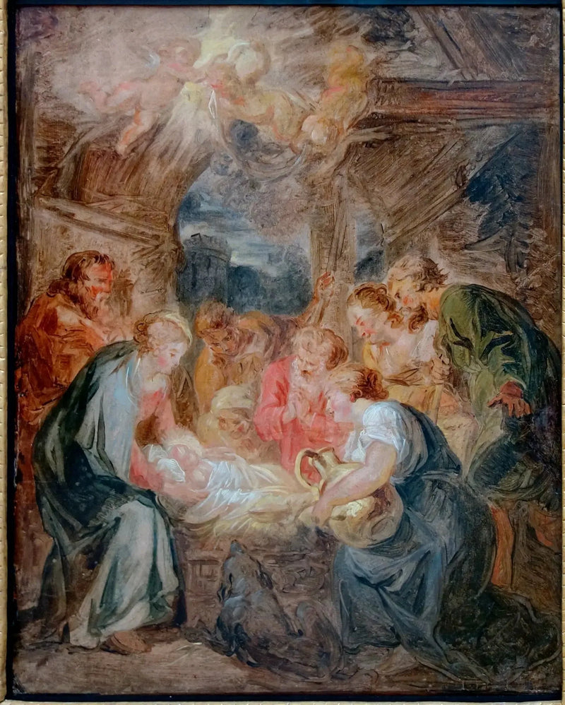 L'Adoration des bergers - Jean-Honoré Fragonard