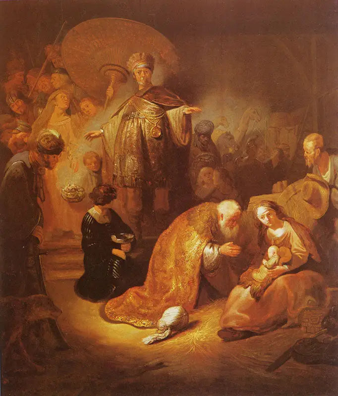 L'Adoration des Mages (copie ?) - Rembrandt