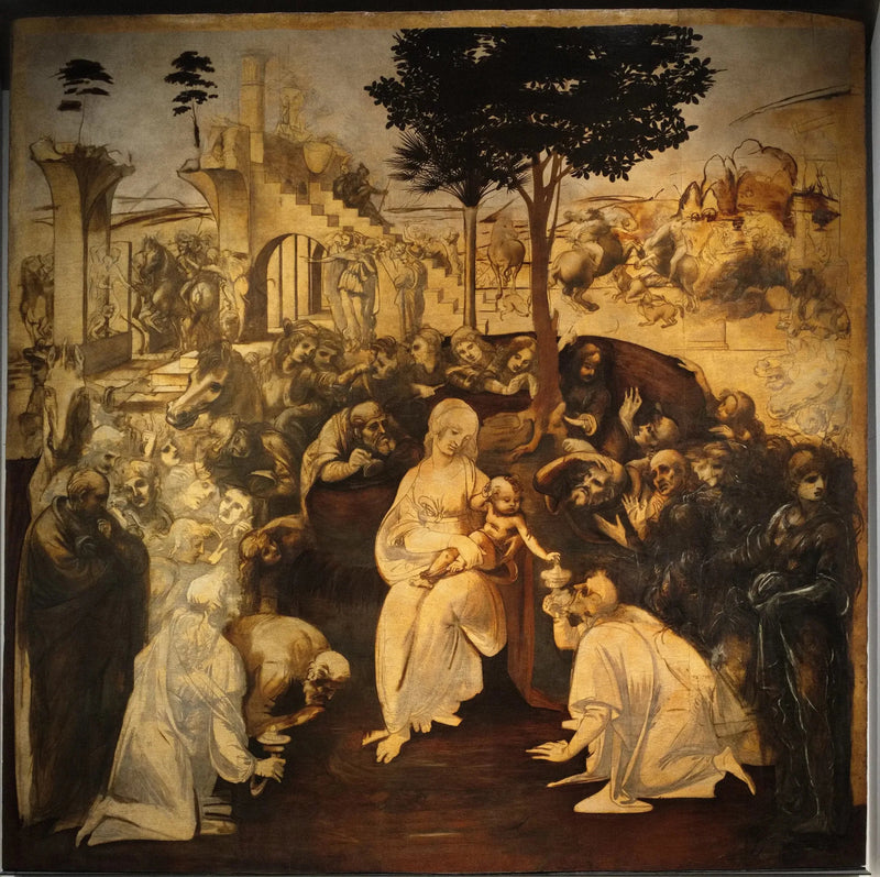 L'Adoration des mages - Léonard de Vinci
