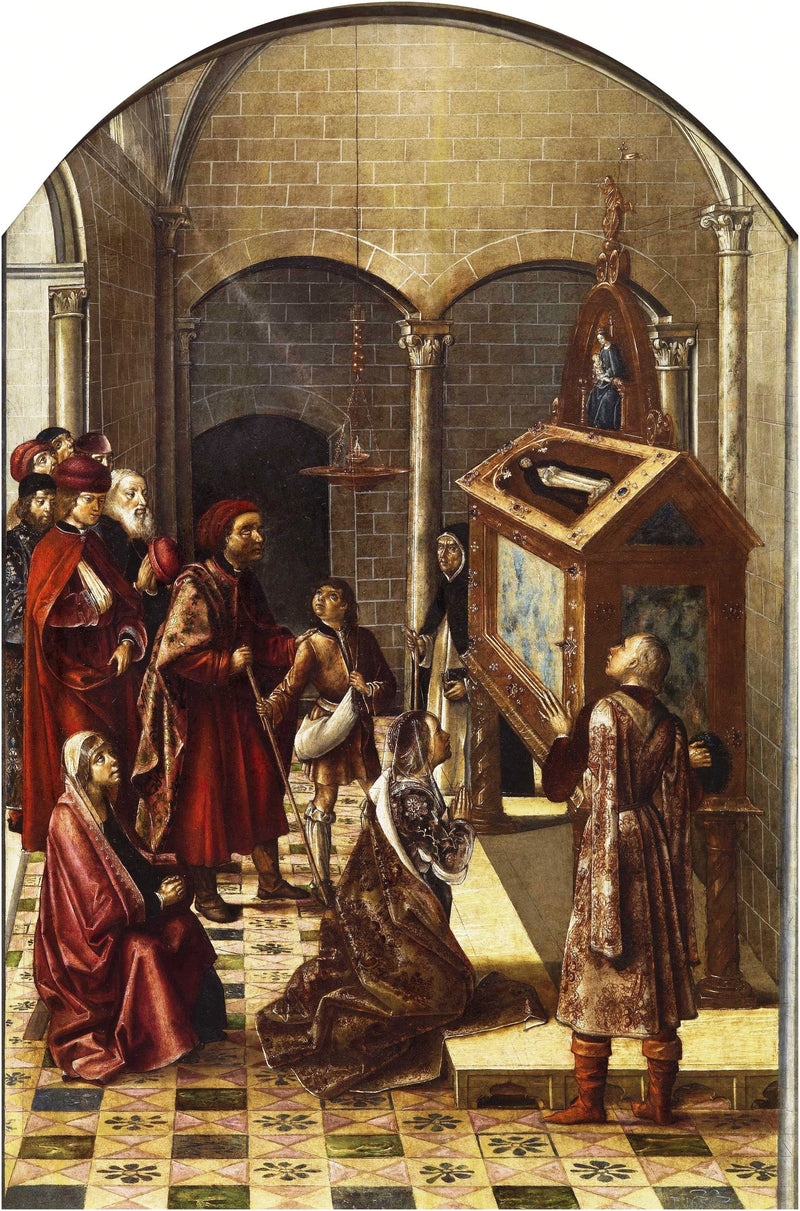 L'Adoration du Tombeau de Saint Pierre Martyr - Pedro Berruguete