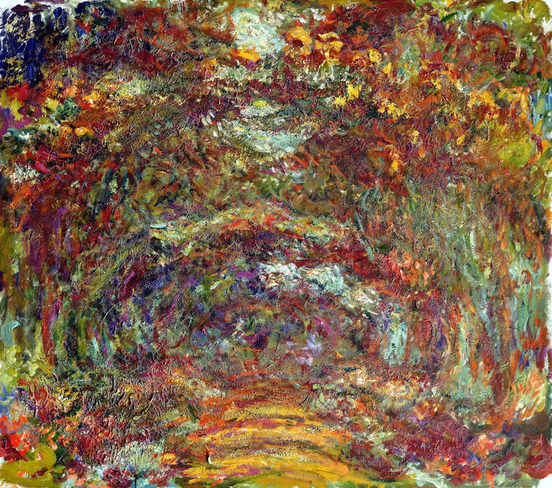 L'Allée de rosiers, Giverny - Claude Monet