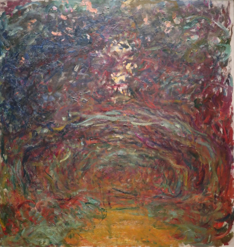 L'allée des rosiers - Claude Monet