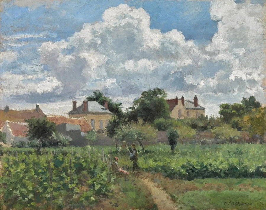 L'allée des vignes à Pontoise - Camille Pissarro