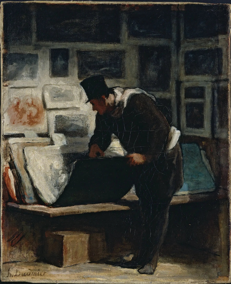 L'amateur d'estampes - Honoré Daumier