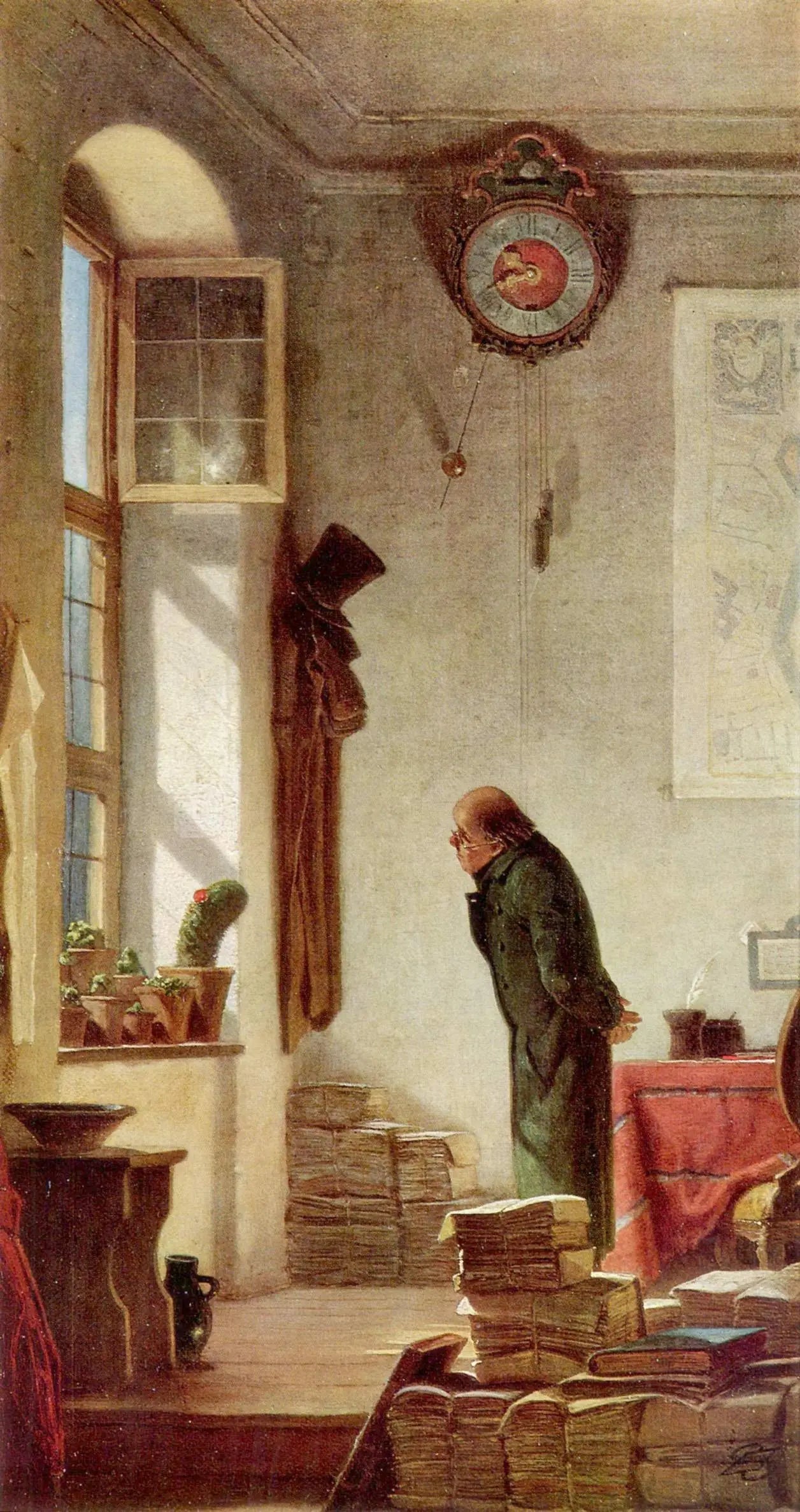 L'amateur de cactus - Carl Spitzweg image 1 copie peinte à la main à l’huile