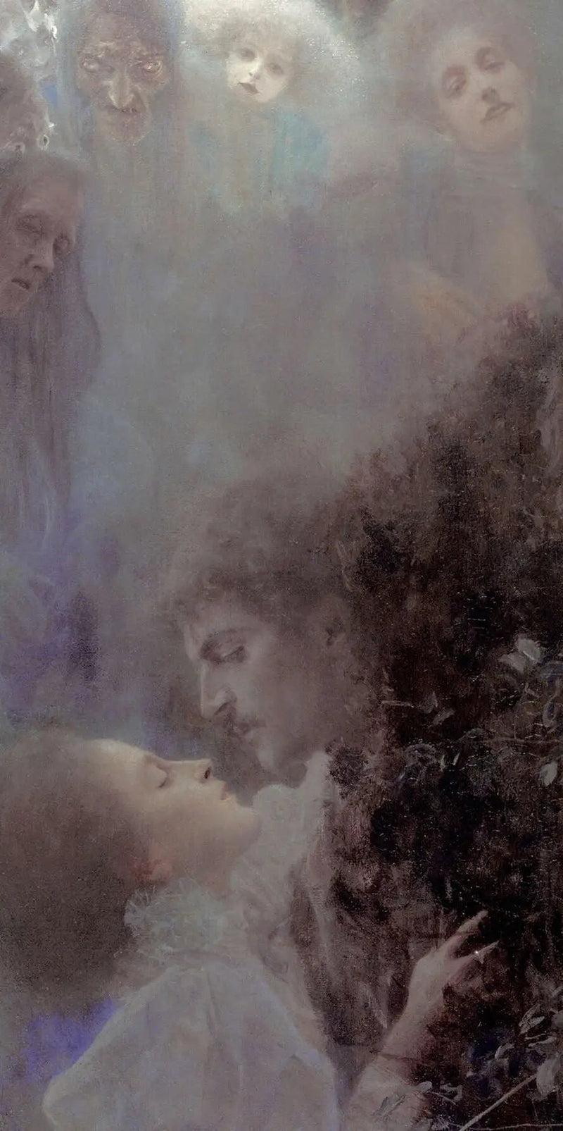 💘 L’Amour (détail) – Gustav Klimt (vers 1895)