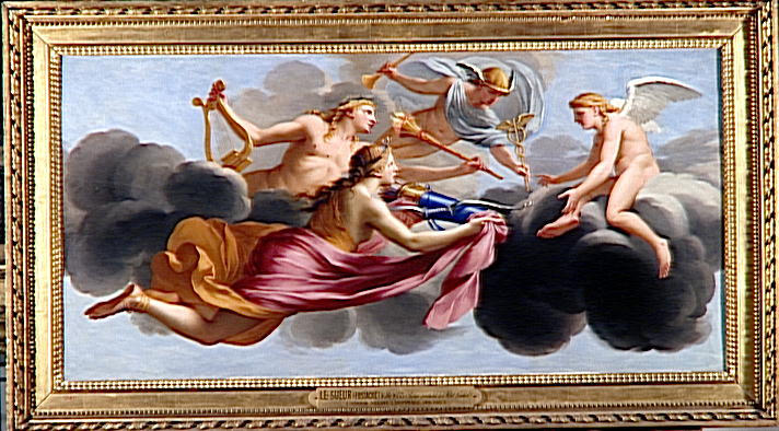 L'Amour reçoit l'hommage de Diane, d'Apollon et de Mercure - Eustache Le Sueur