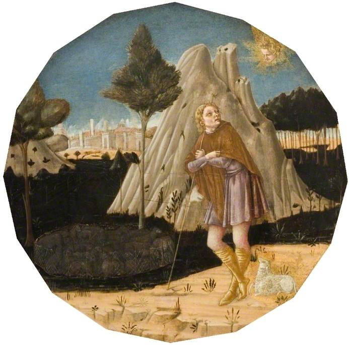 L'ange apparaît à Joachim - Matteo di Giovanni